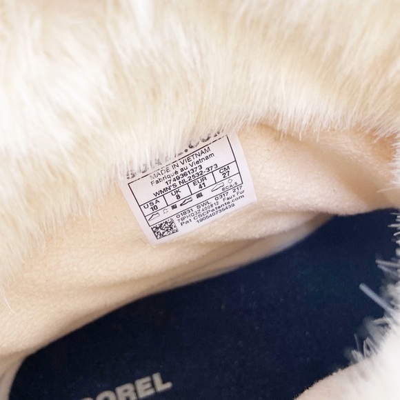Sorel Tivoli III Lace Up Snow Winter Boots Suede Faux Fur Size 10 - Picture 7 of 10